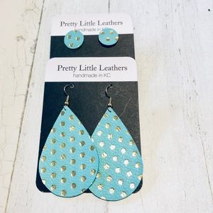 2 pair Leather Earrings